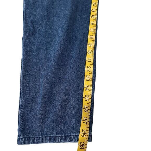Vintage LA BLUES Jeans Size 12 Women Blue High Rise Mom Straight Taper Leg Gr… - Picture 4 of 7